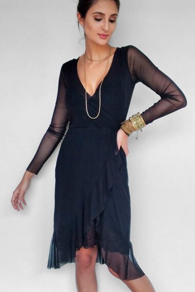 Vestido de tule chemise /363PTO