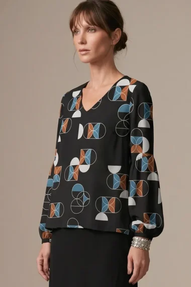 Alternative view of Blusa de tule decote U /403BLU339