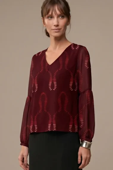 Alternative view of Blusa de tule decote U /403BLU368