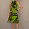 Vestido de tule com gola alta /089VTU