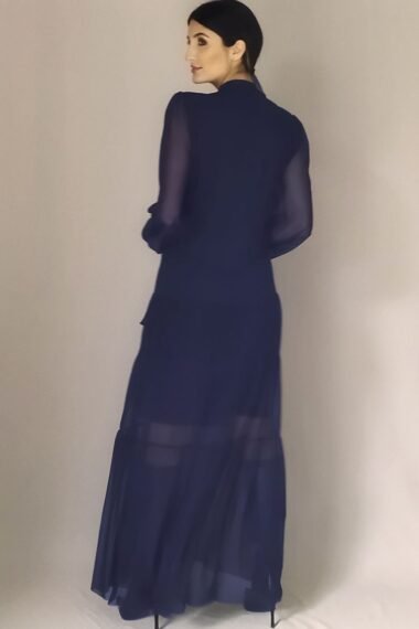 Alternative view of Vestido de tule em três camadas /438AZ1