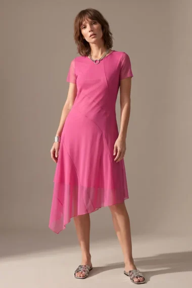 Vestido de tule assimétrico /456PIN