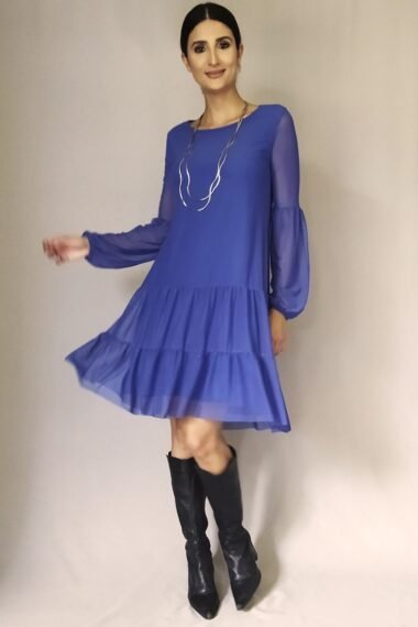 Vestido de tule boho trapézio/430ROY