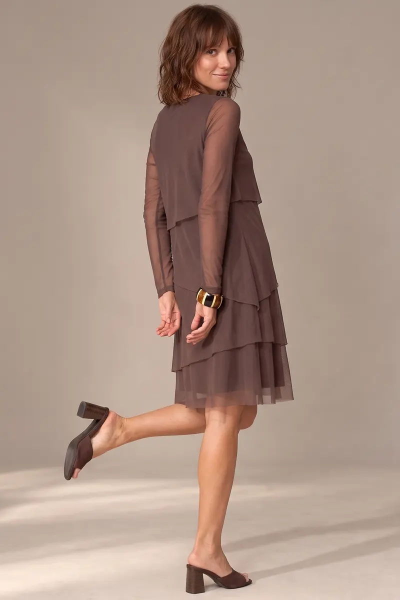 Vestido evasê 4 camadas /487CAC - Imagem 3