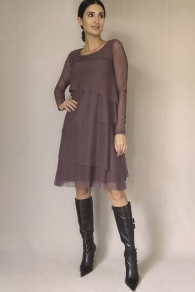Vestido evasê 4 camadas /487CAC
