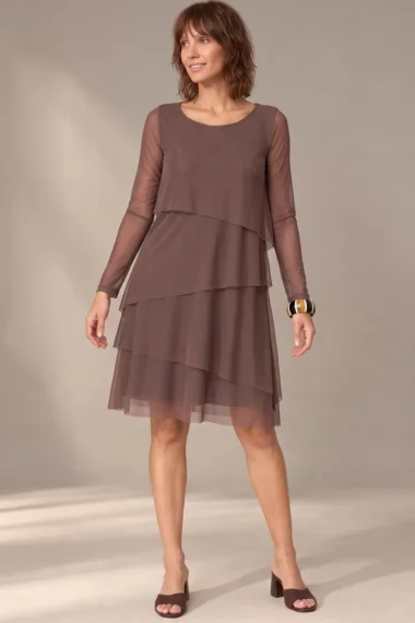 Vestido evasê 4 camadas /487CAC