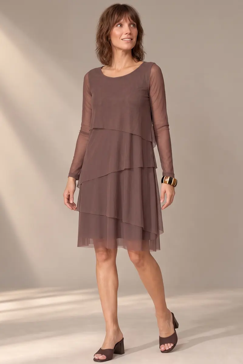 Vestido evasê 4 camadas /487CAC - Imagem 4