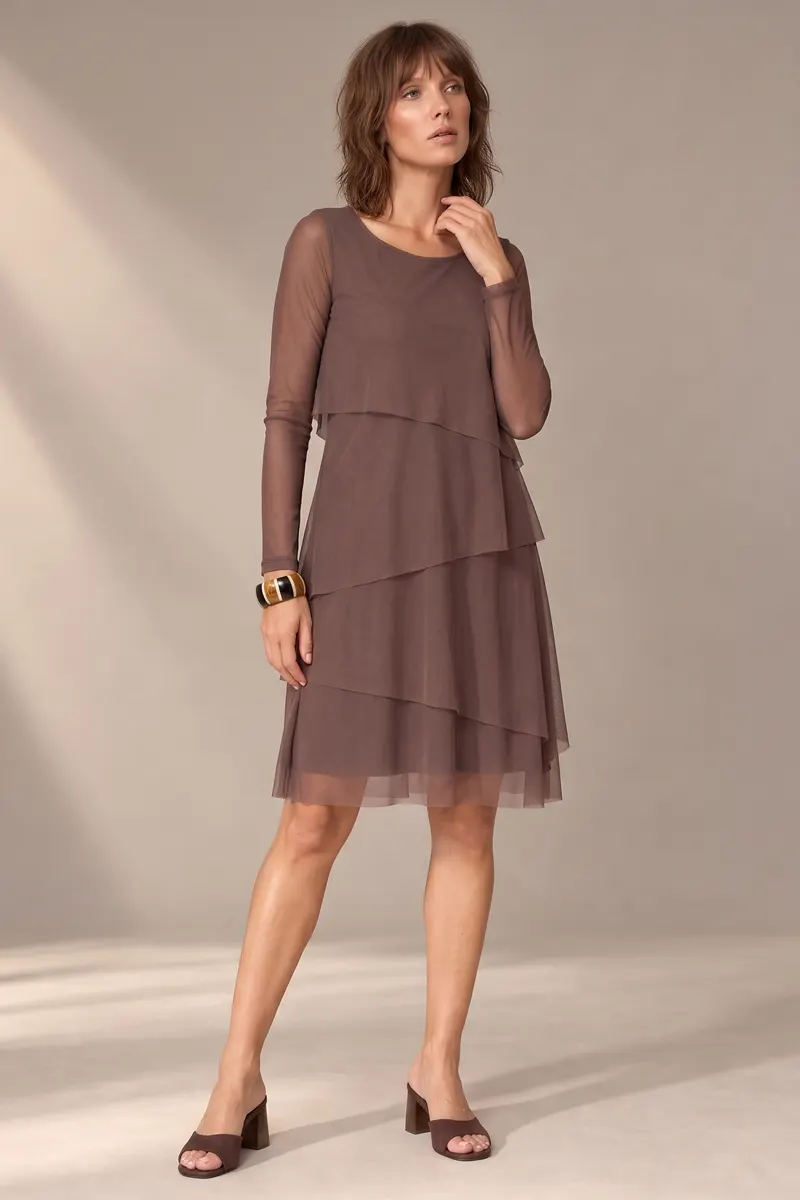 Vestido evasê 4 camadas /487CAC - Imagem 5