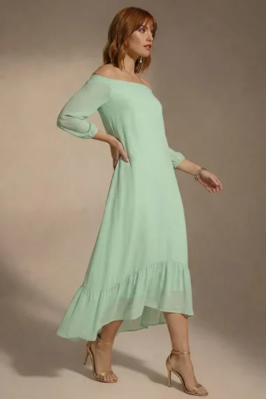 Alternative view of Vestido longo mullet ombro a ombro /511MEN