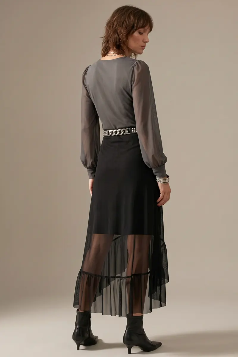 Conjunto 2-colors blusa e saia /155CJO - Imagem 3