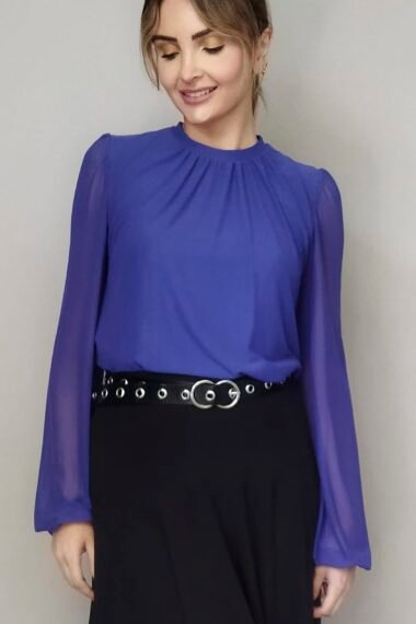 Alternative view of Blusa de tule com decote franzido /445ROY
