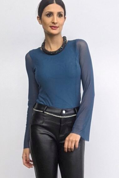 Alternative view of Blusa manga sino /554OXF