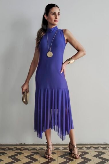 Alternative view of Vestido manga cavada com gola alta /515ROY