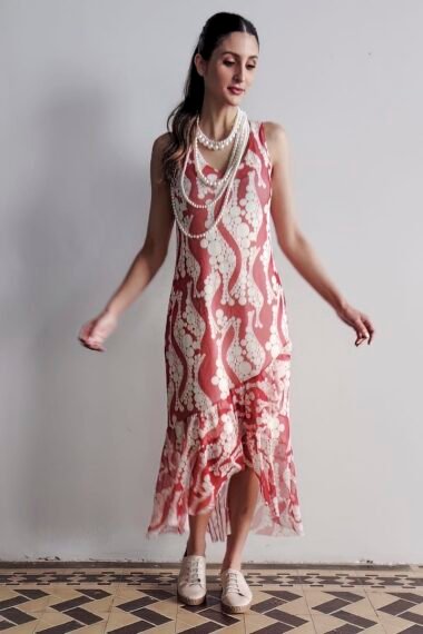 Alternative view of Vestido manga cavada com babados /558VES307