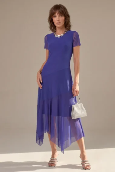 Vestido midi assimétrico /561ROY