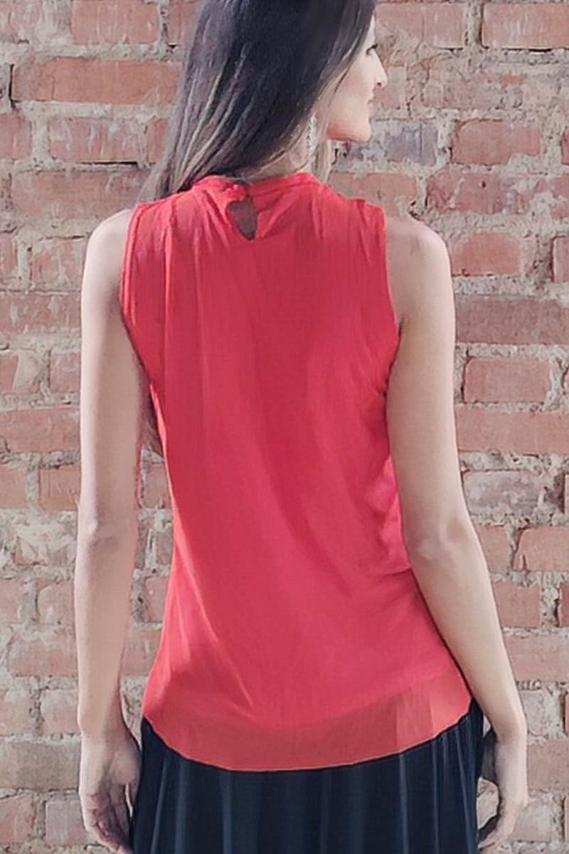 Blusa manga cavada e decote franzido /465LAR - Imagem 5