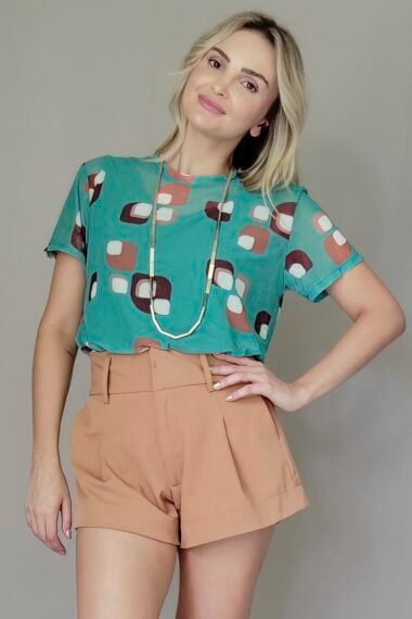Alternative view of T-shirt de tule /556BLU305