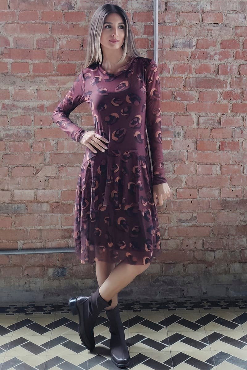 Vestido de tule curto com decote canoa /370SFO290 - Imagem 4