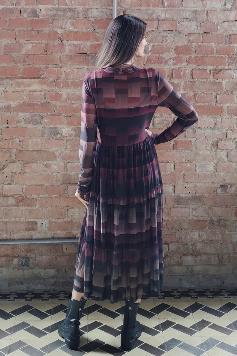 Vestido midi com decote transpassado /426SFO056 - Imagem 5