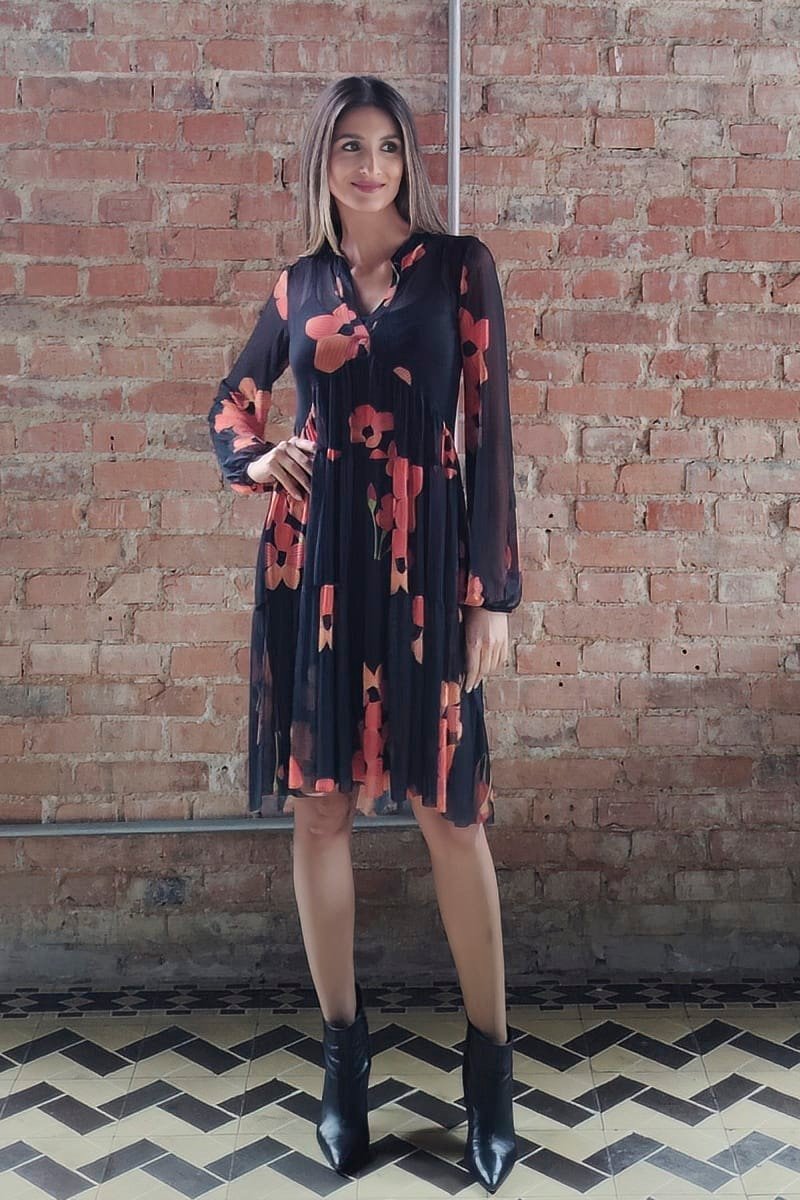 Vestido curto com gola /498SFO112 - Imagem 3