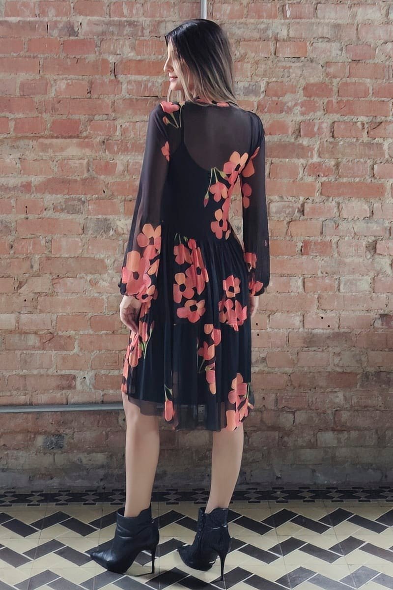Vestido curto com gola /498SFO112 - Imagem 4