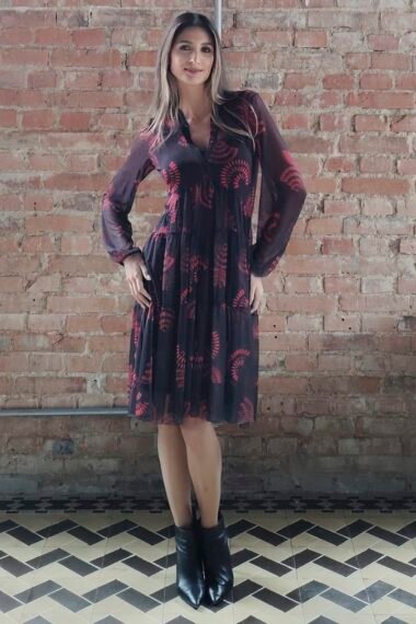 Alternative view of Vestido curto com gola /498SFO227