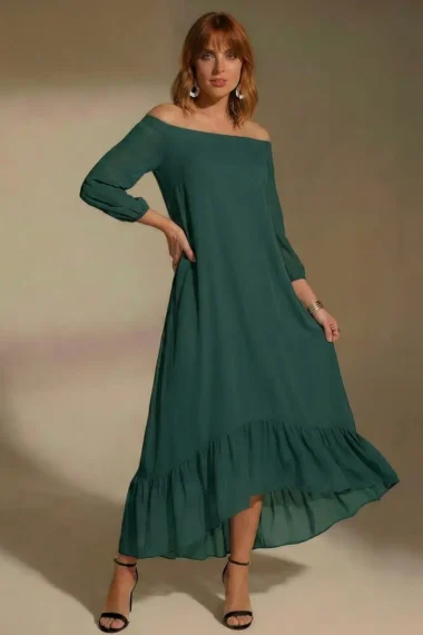 Vestido longo mullet ombro a ombro /511MAT