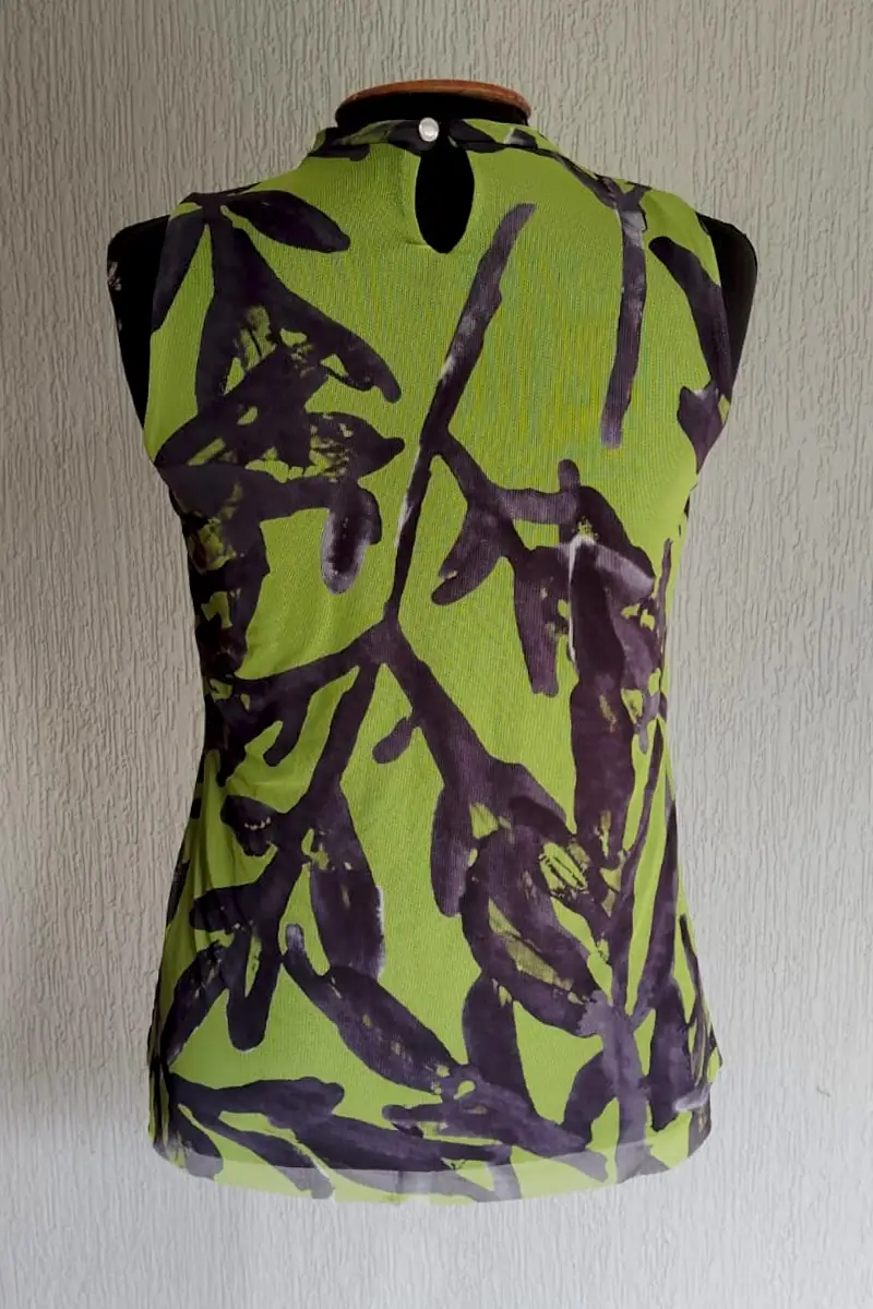 Blusa manga cavada e decote franzido /465BLU171 - Imagem 2