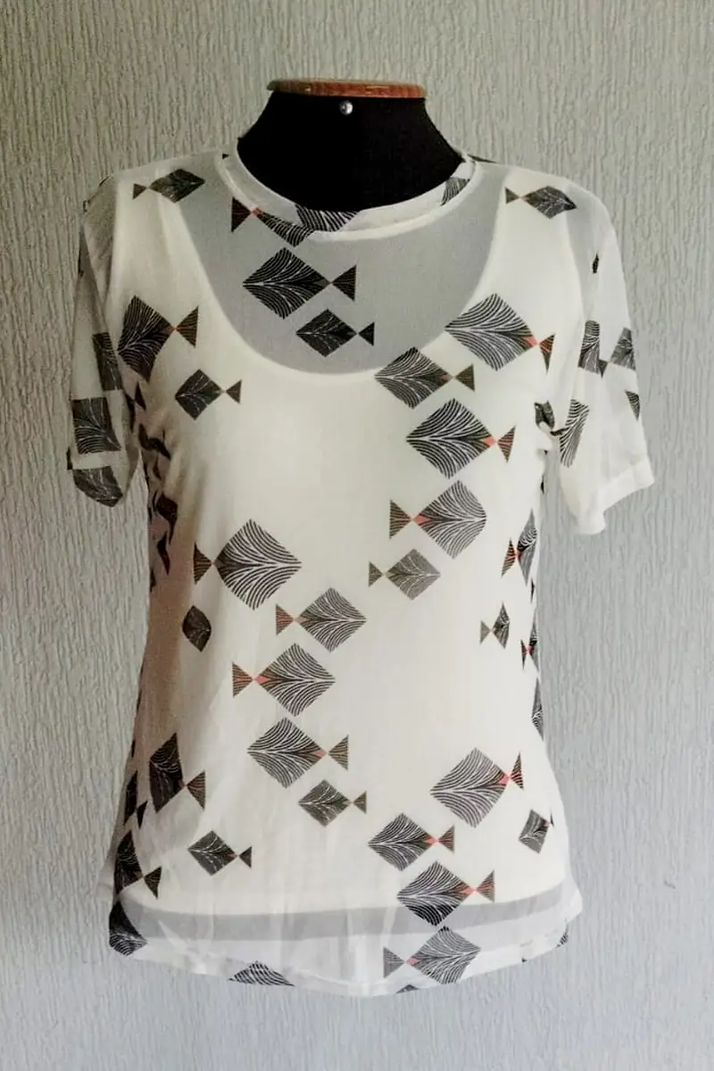 T-shirt de tule /556BLU341 - Imagem 3