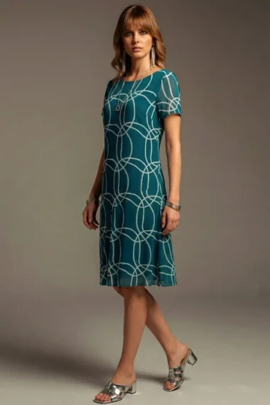 Vestido de tule curto com decote redondo /575VES414