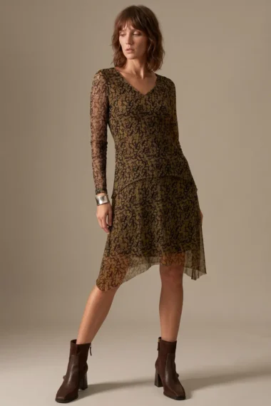 Vestido de tule evasê /600VES431