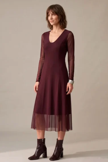 Vestido de Tule Midi /366SAN