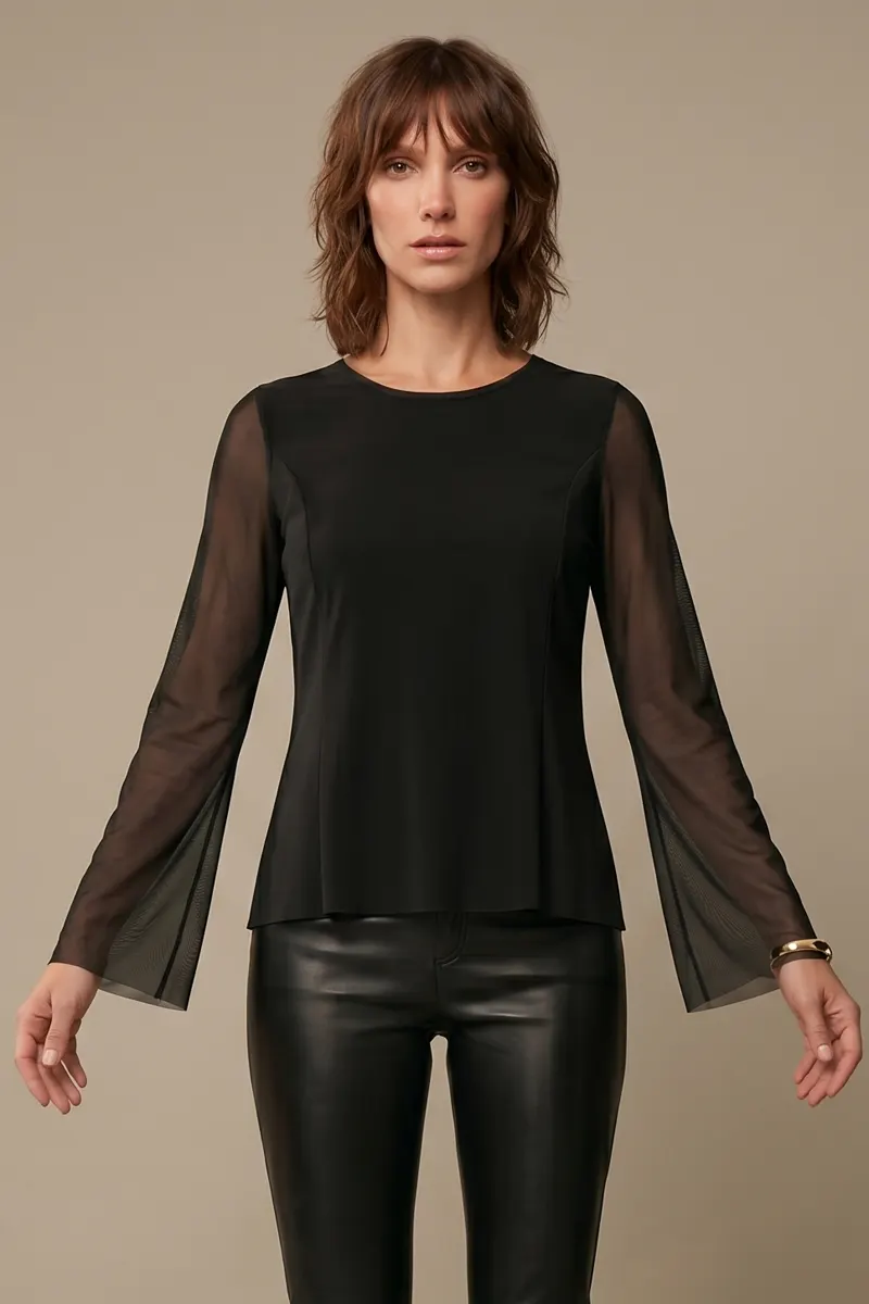 Blusa manga sino /554PTO