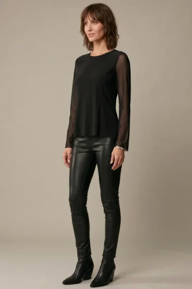 Alternative view of Blusa manga sino /554PTO