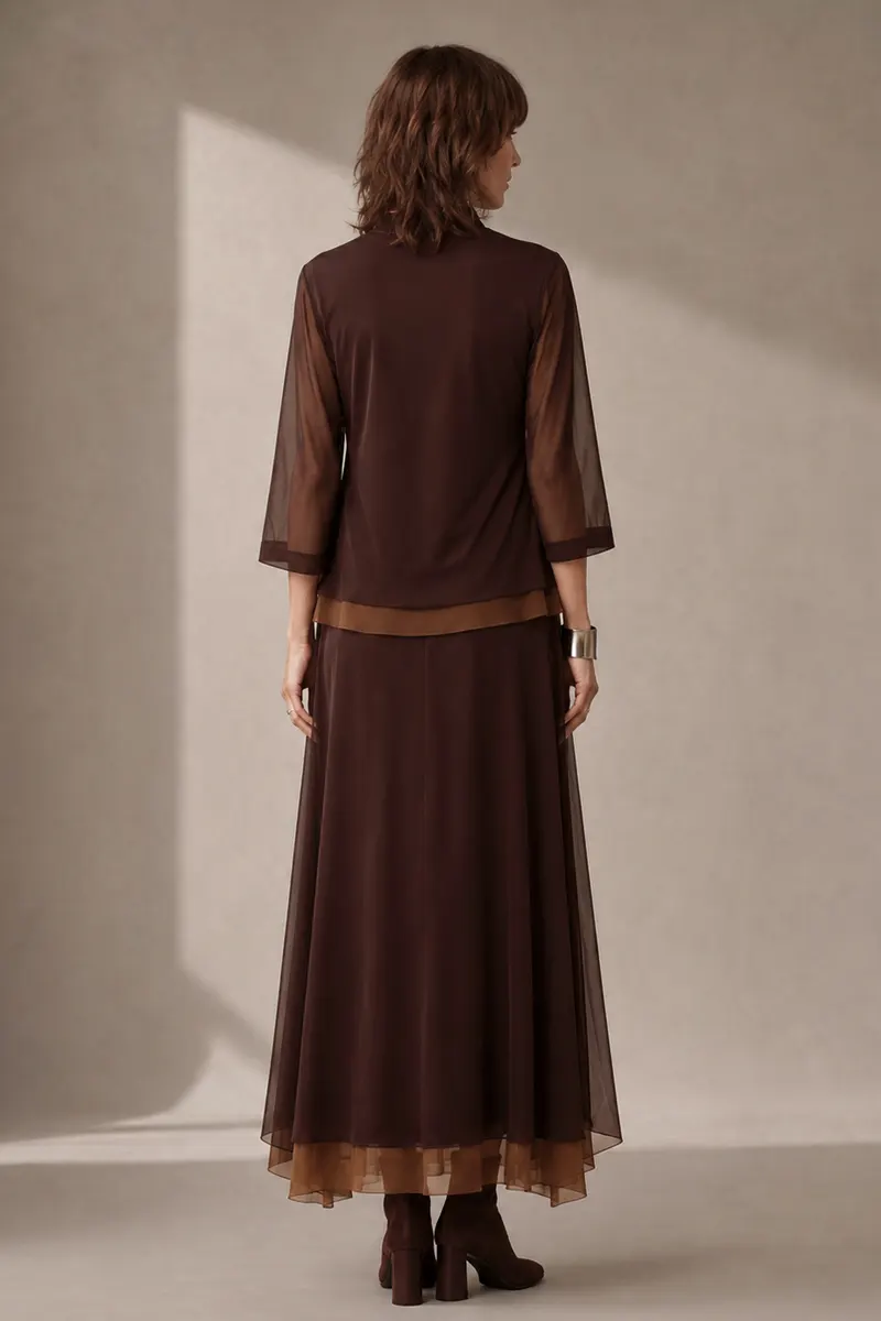 Conjunto de tule blusa ampla e saia / 002CJOTRO - Imagem 3