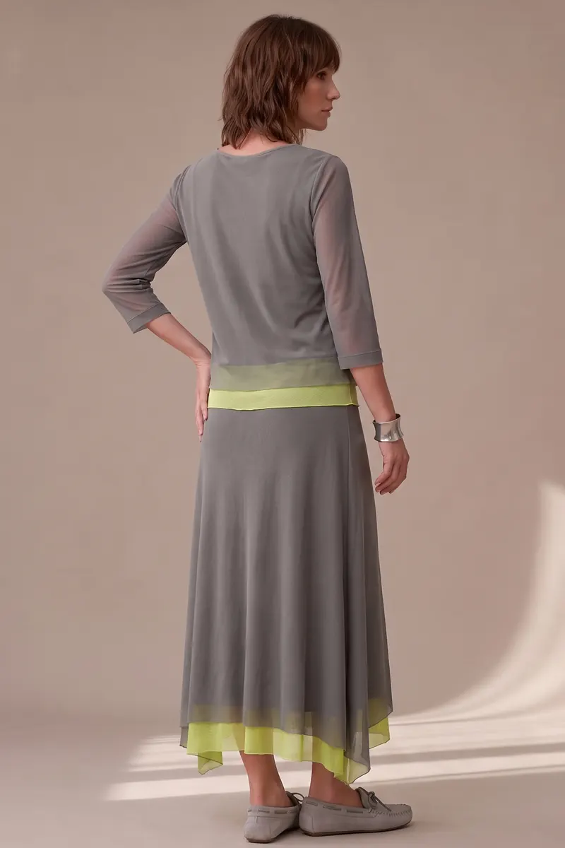 Conjunto de tule blusa ampla e saia / 002CJOCLM - Imagem 4