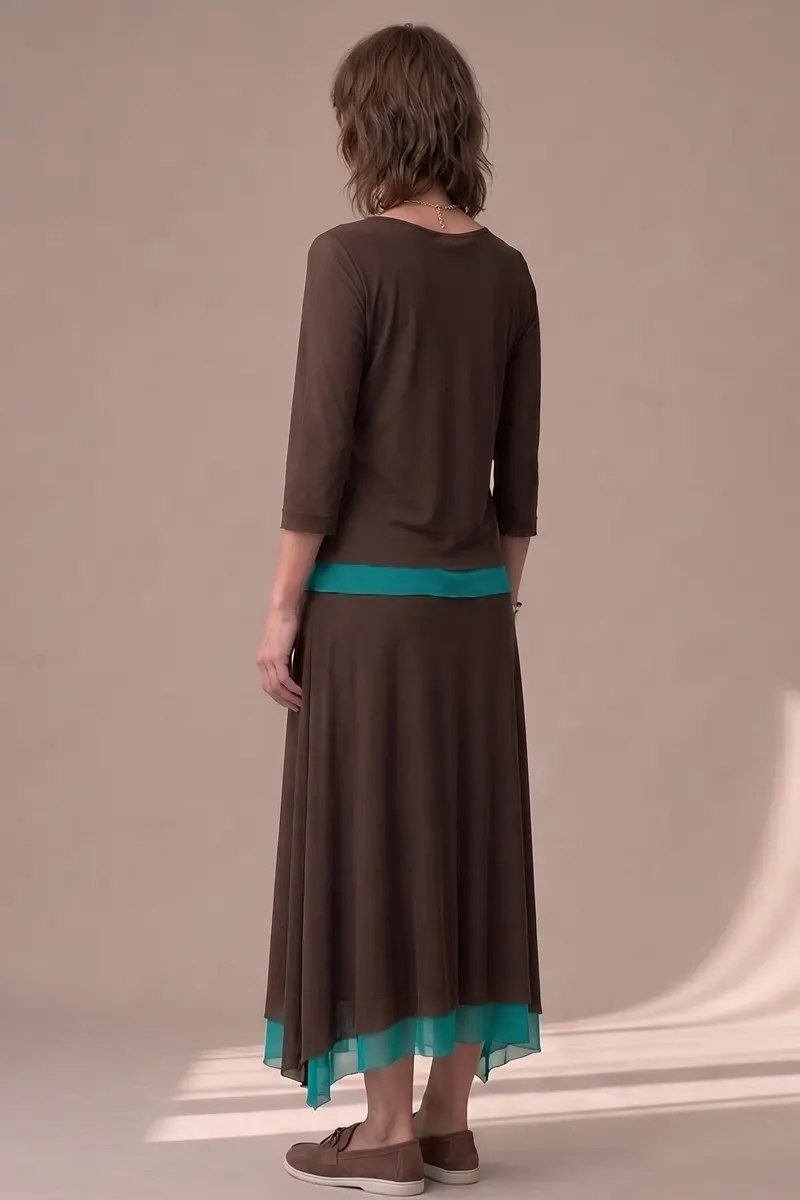 Conjunto de tule blusa ampla e saia / 002CJOTES - Imagem 4
