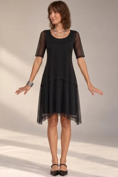 Alternative view of Vestido de tule evasê /351PTO