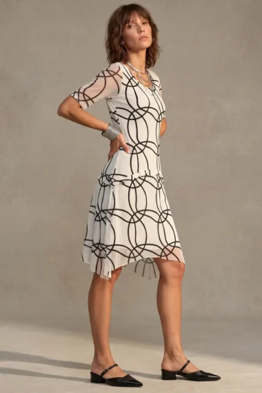 Vestido de tule evasê /351VES416