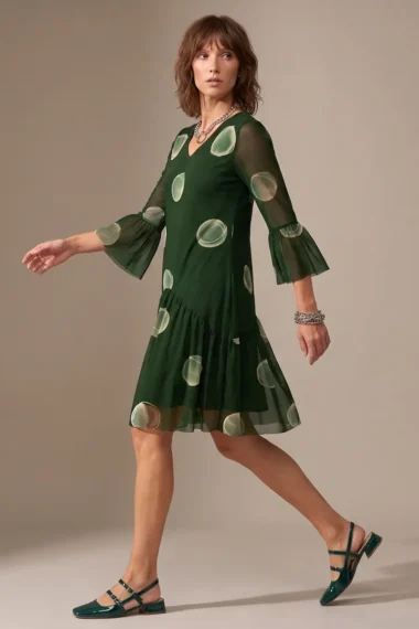 Vestido estilo boho detalhe franzido /441VES397