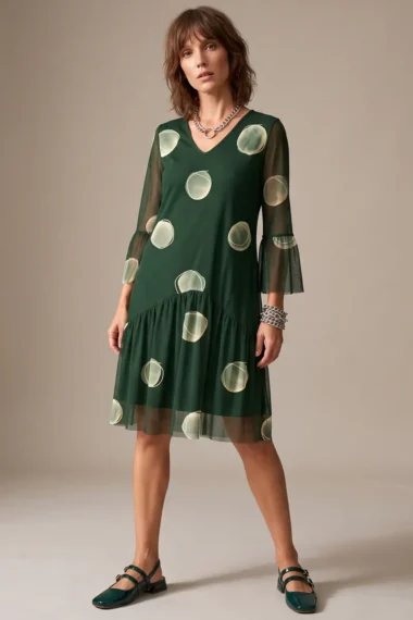 Alternative view of Vestido estilo boho detalhe franzido /441VES397